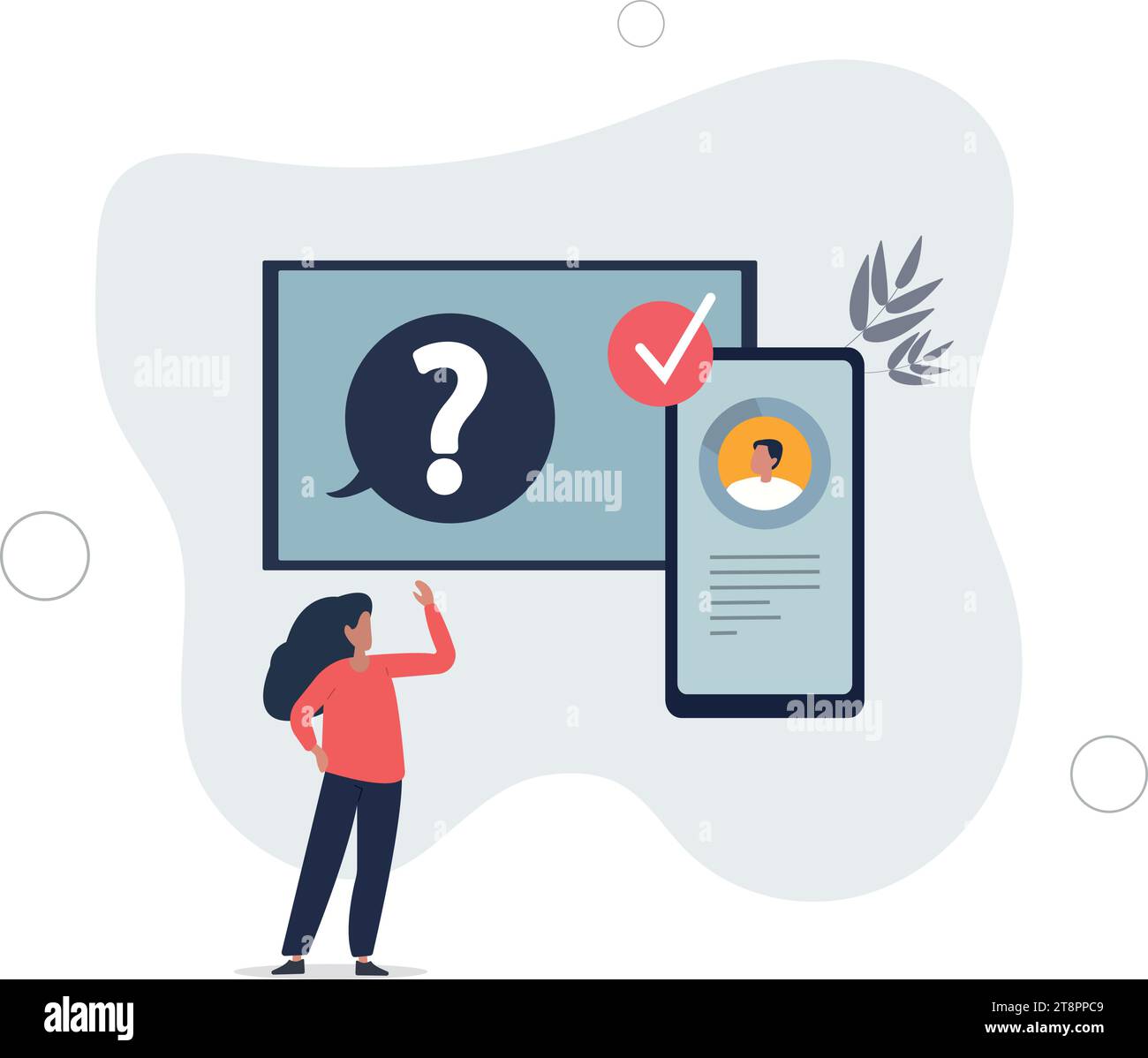 Quick queries and instant replies as fast response answer.Dialogue with ...