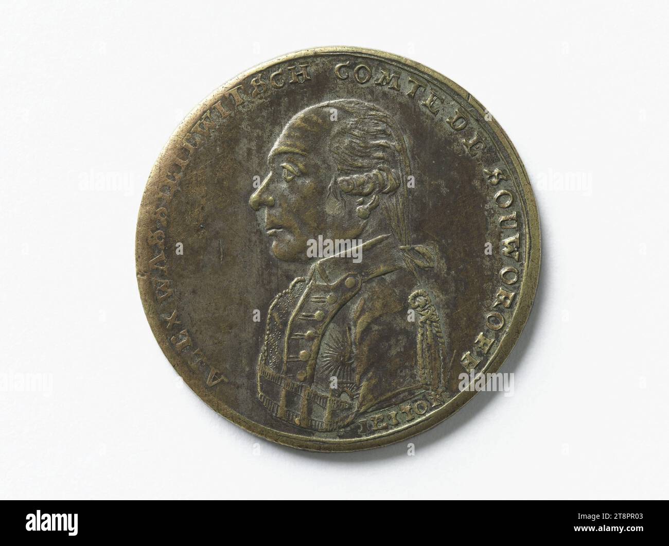 Alexander Vasilyevich Suvorov (1729 or 1730-1800), Russian Field Marshal, 1799, Anonymous, Medal engraver, Array, Numismatics, Medal Stock Photo