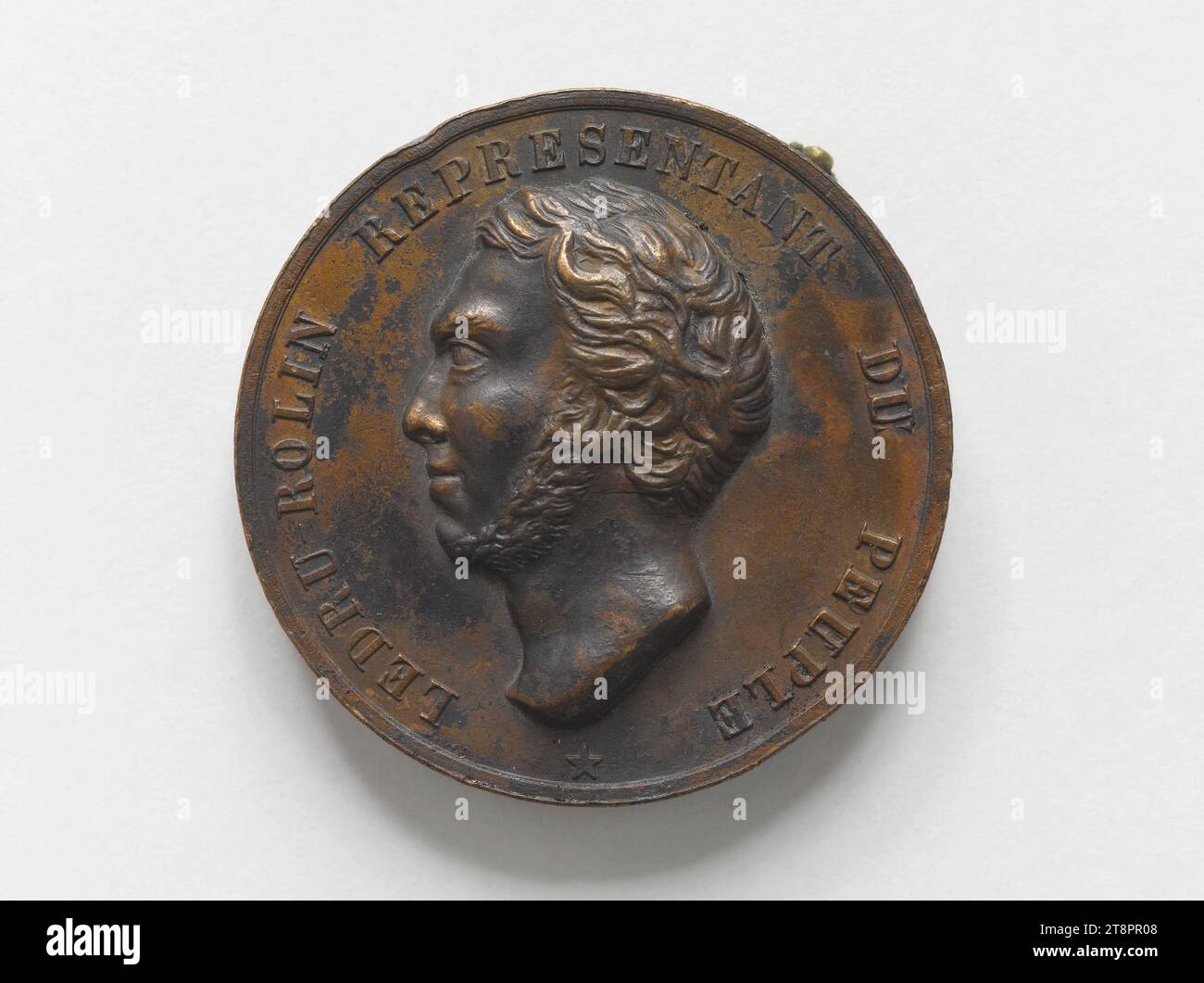 Alexandre-Auguste Ledru-Rollin (1807-1874), French lawyer and politician, 1848, Anonymous, Medal Engraver, Array, Numismatic, Medal, Size - Work: Diameter: 3.5 cm, Weight (type size): 43.29 g Stock Photo