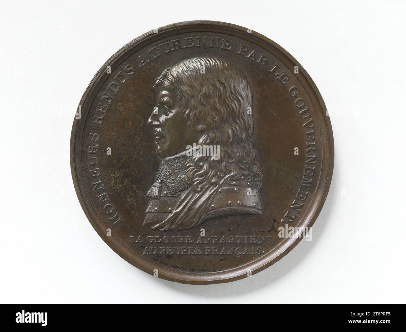 Translation of the remains of Turenne to the Invalides, 5th supplementary day of year VIII (September 22, 1800), Auguste, Henri, Engraver in medals, About 1800, Numismatic, Medal, Dimensions - Work: Diameter: 5 cm, Weight (type size): 11.05 g Stock Photo