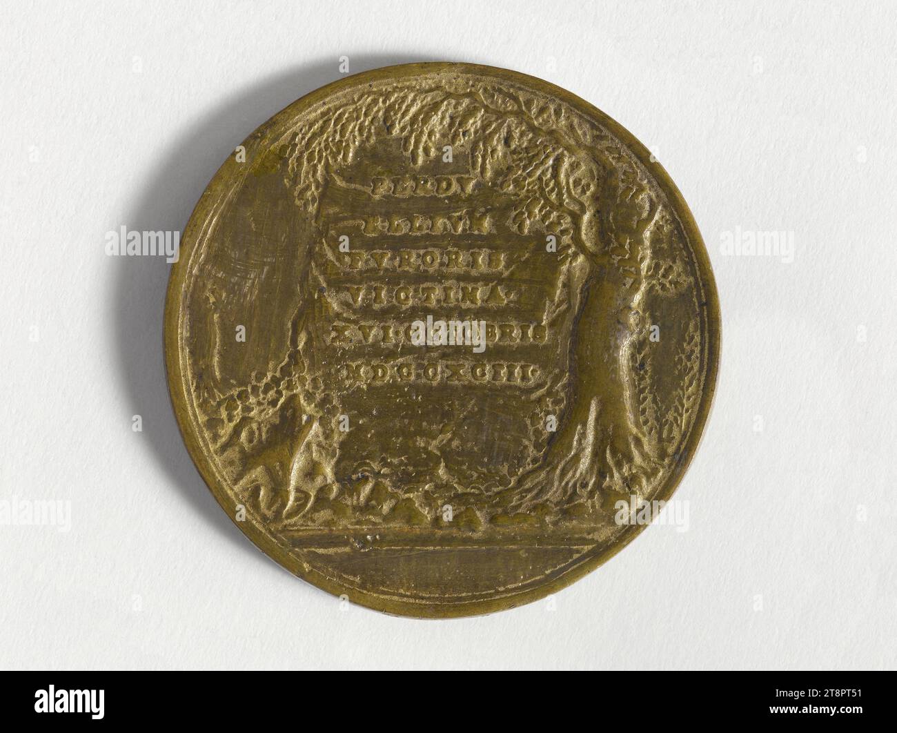 Commemoration of the execution of Marie-Antoinette, October 16, 1793, Baldenbach, Peter, Engraver, Array, Numismatic, Medal, Dimensions - Work: Diameter: 4.5 cm, Weight (type size): 19.62 g Stock Photo