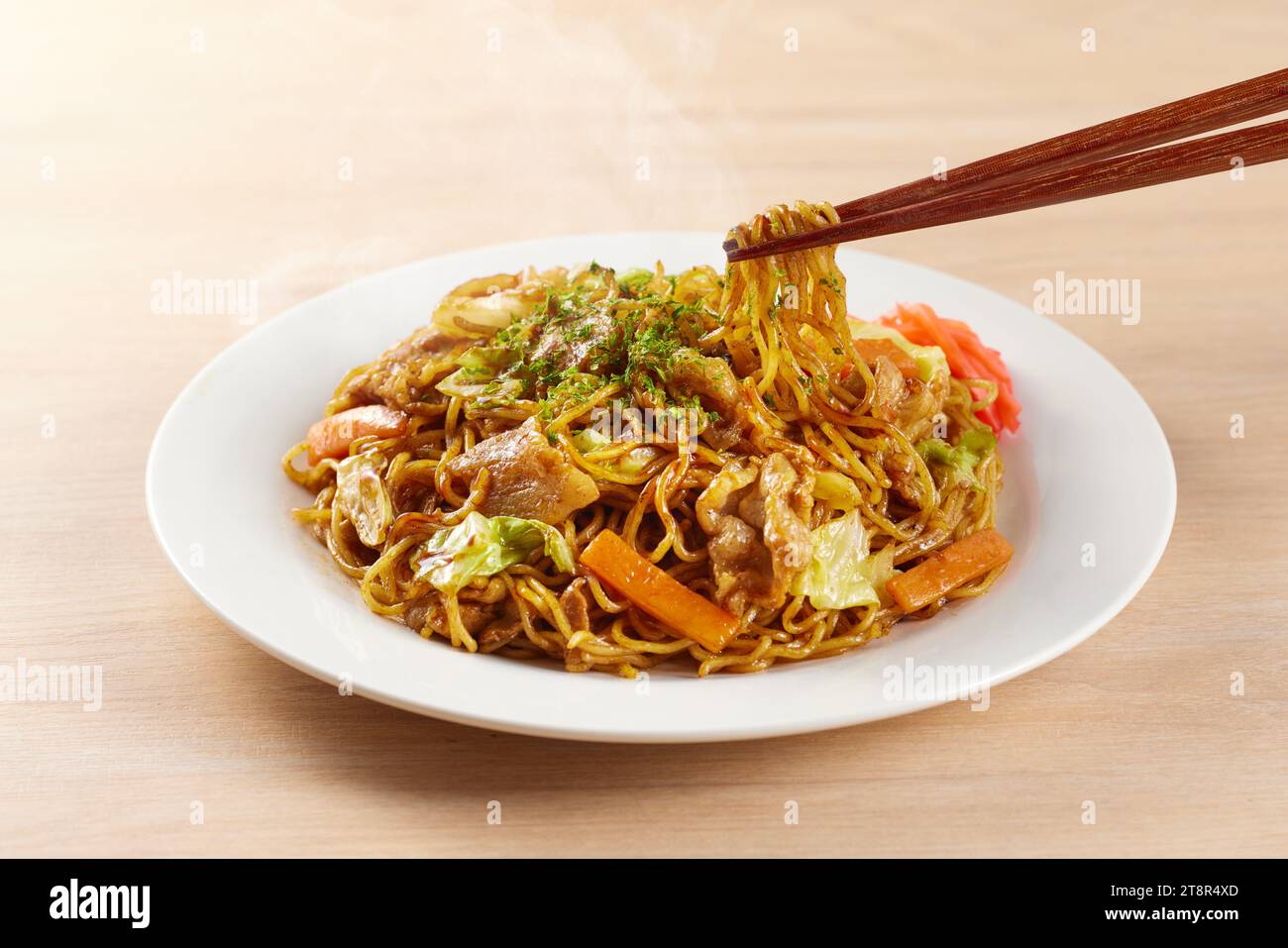 Japanese style yakisoba noodles Stock Photo - Alamy