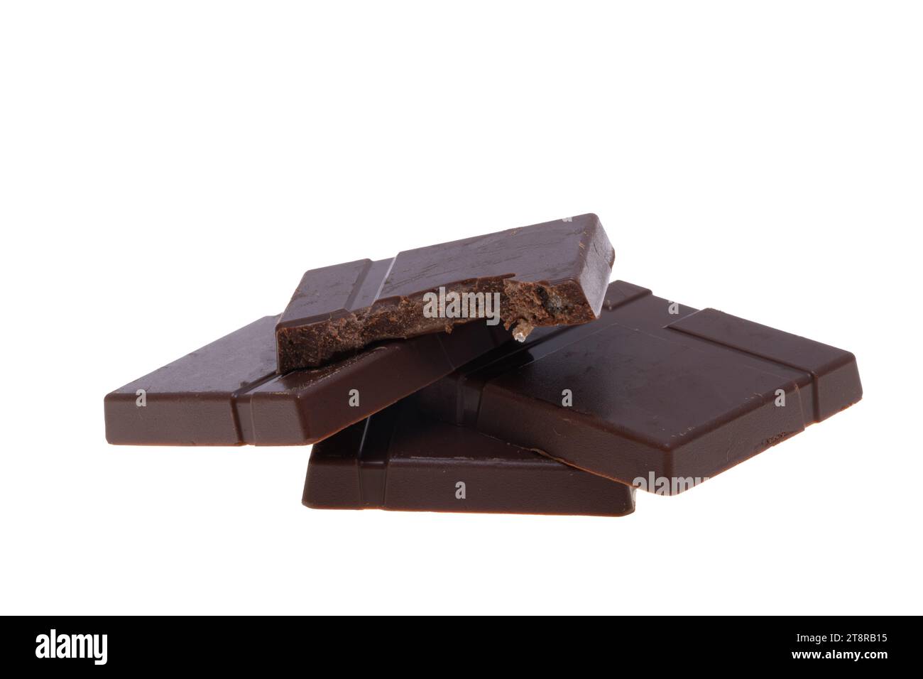 chocolate dark peppermint isolated on white background Stock Photo - Alamy