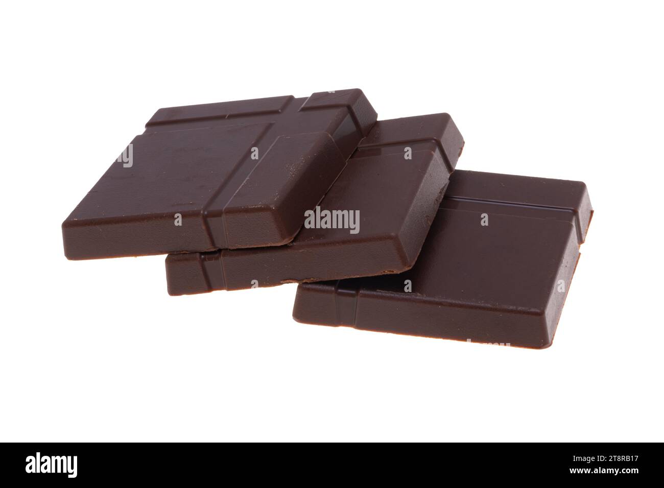 chocolate dark peppermint isolated on white background Stock Photo - Alamy