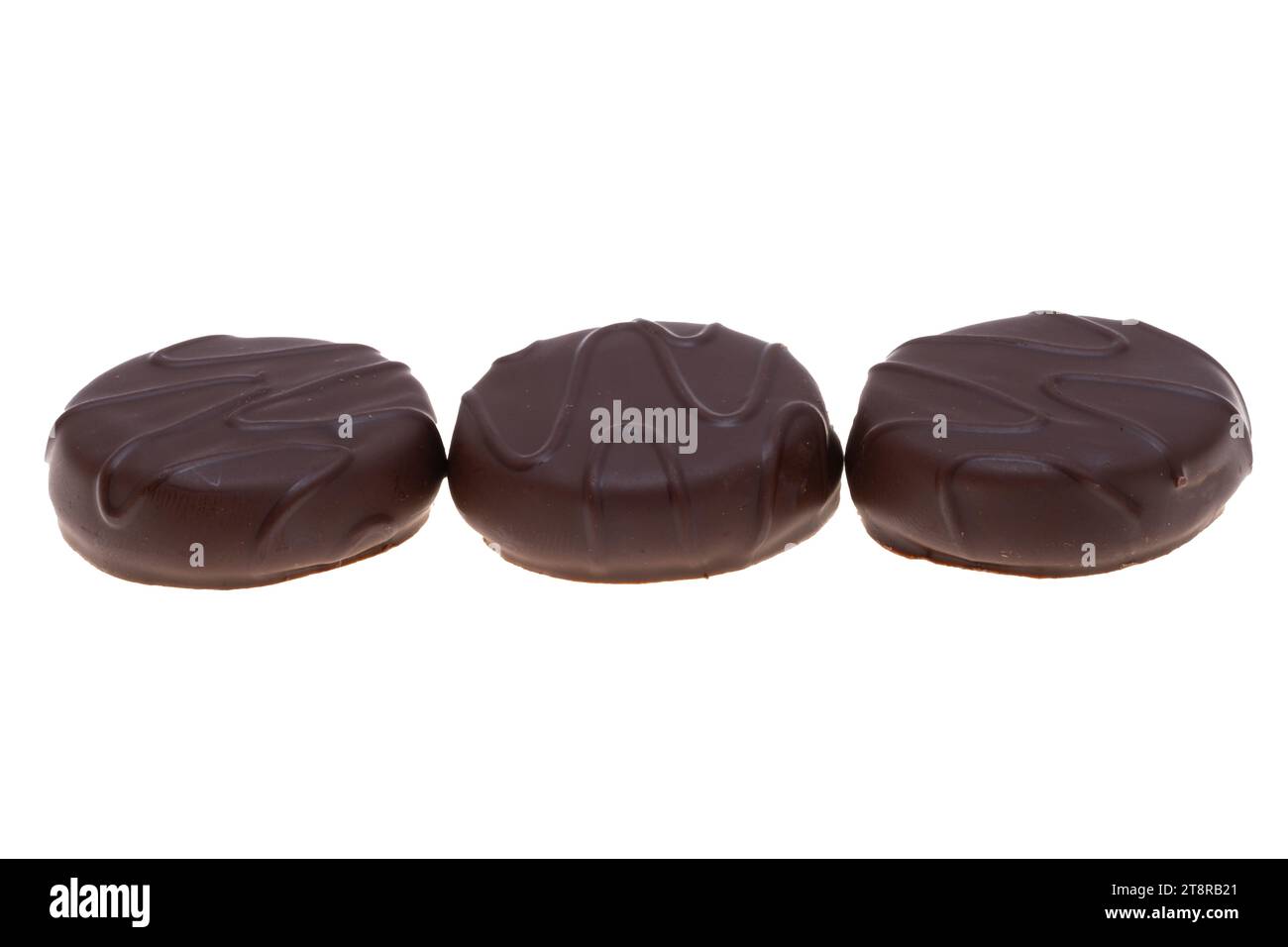 chocolate dark peppermint isolated on white background Stock Photo - Alamy