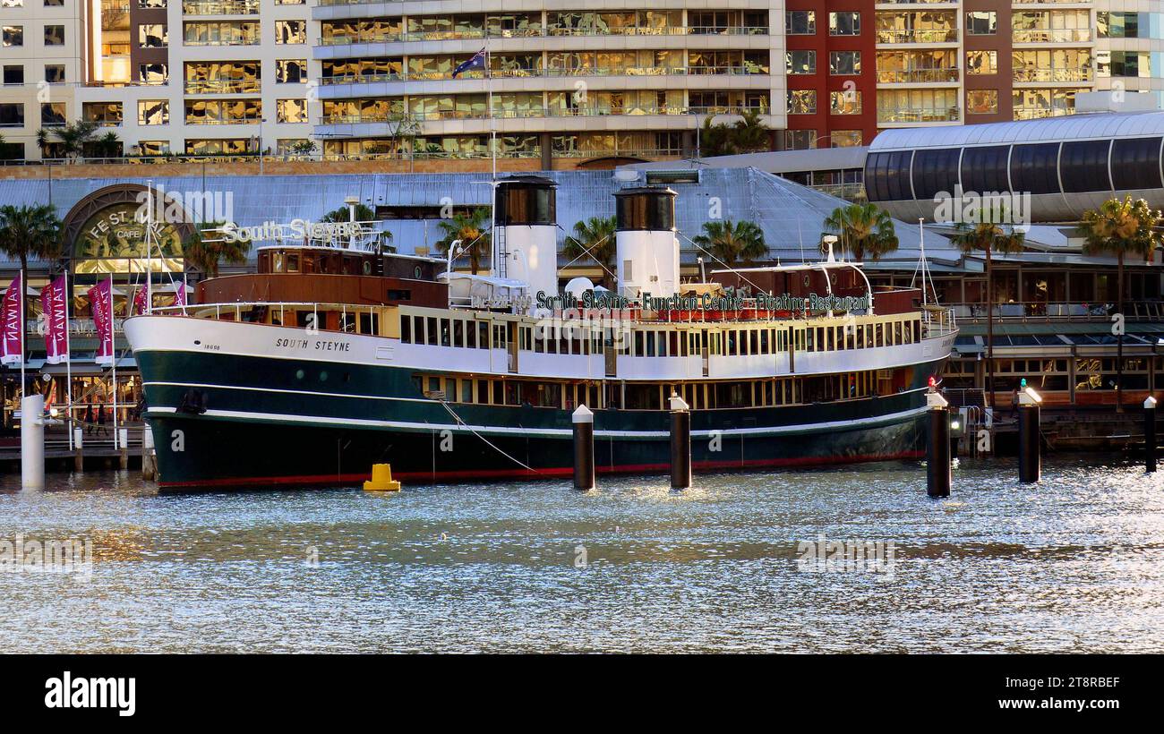 S.S. South Steyne. Darling Harbour, The S.S. South Steyne is a 224' (70 metre Stock Photo
