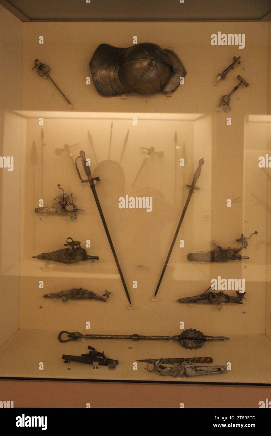 Hellenic War Museum European Weapons, Athens War Museum, Athens, Greece Stock Photo