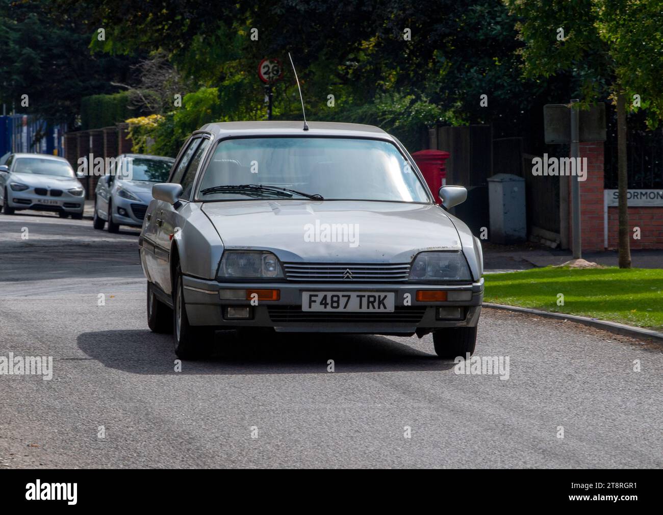 1988 Citroen CX 25 Limousine Turbo 1 seen driving in London Stock Photo