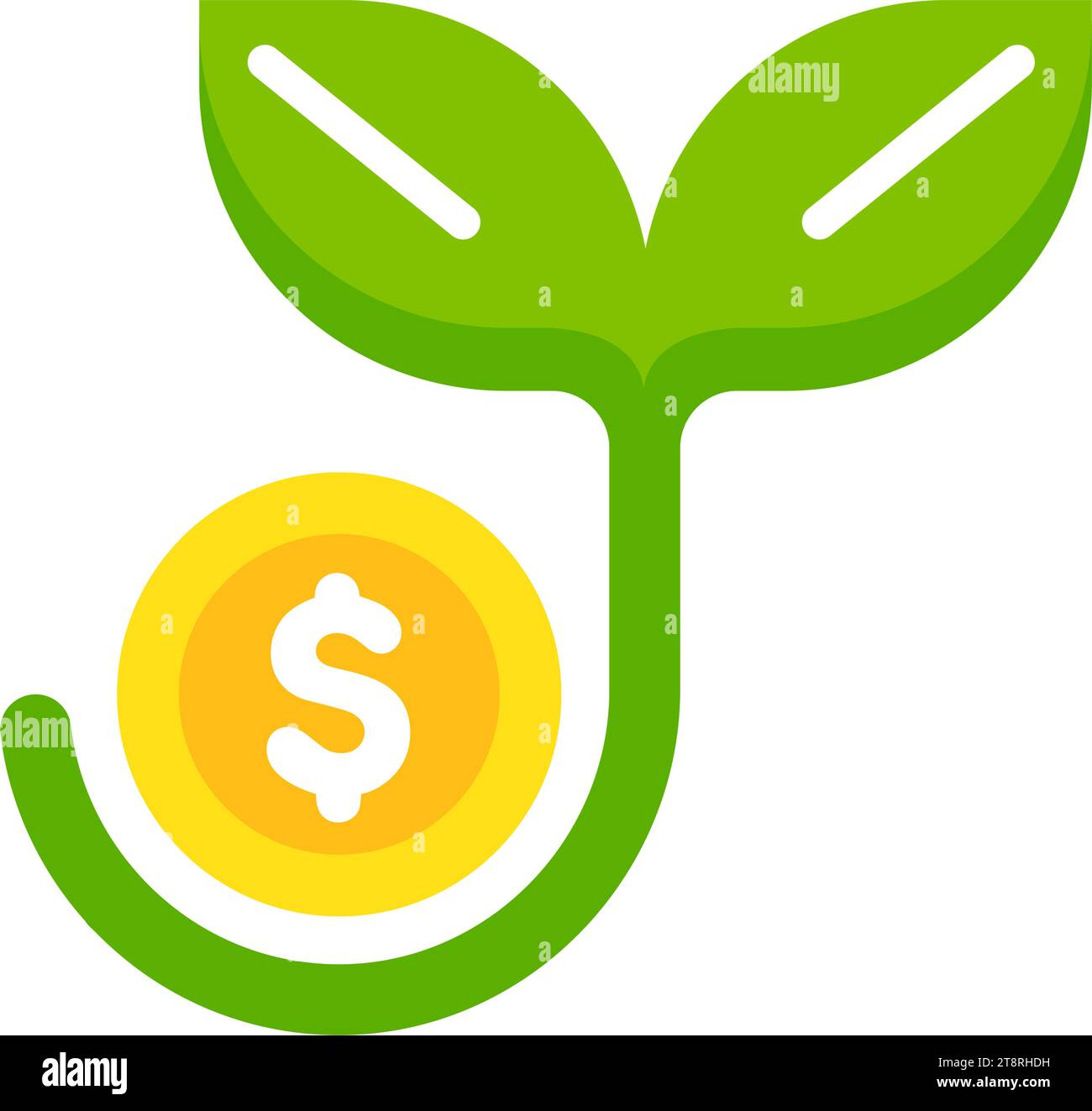 Regular investment (long term investment,) vector icon illustration ...