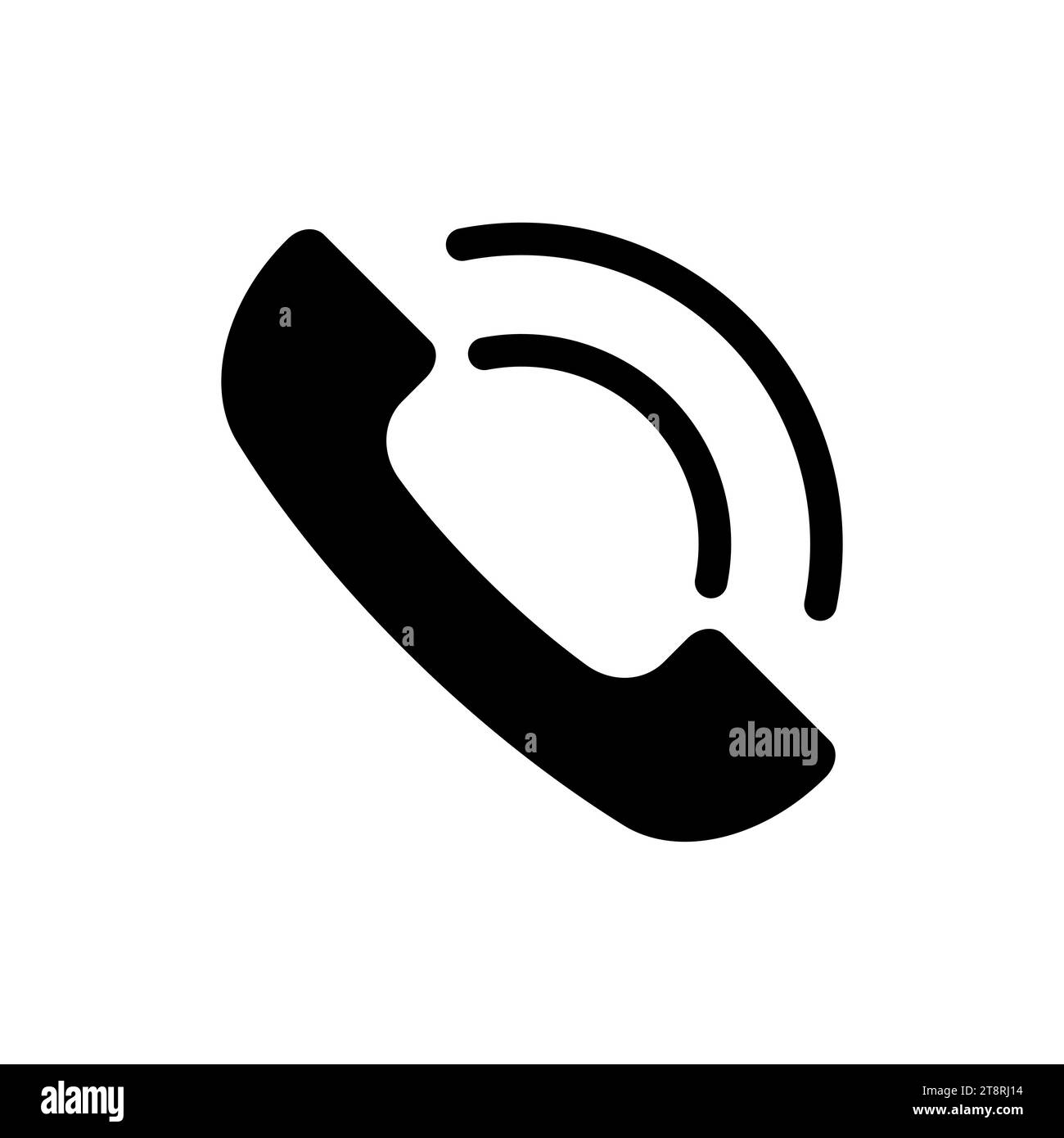 Phone icon. Contact us icon. Telephone symbol. Handset phone icon. Vector illustration Stock Vector