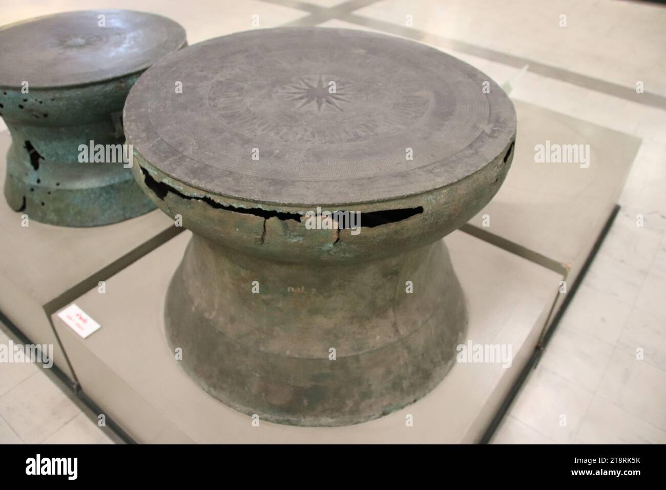 Dong Son-Type Bronze Drum, National Museum of Thailand, Bangkok Stock Photo