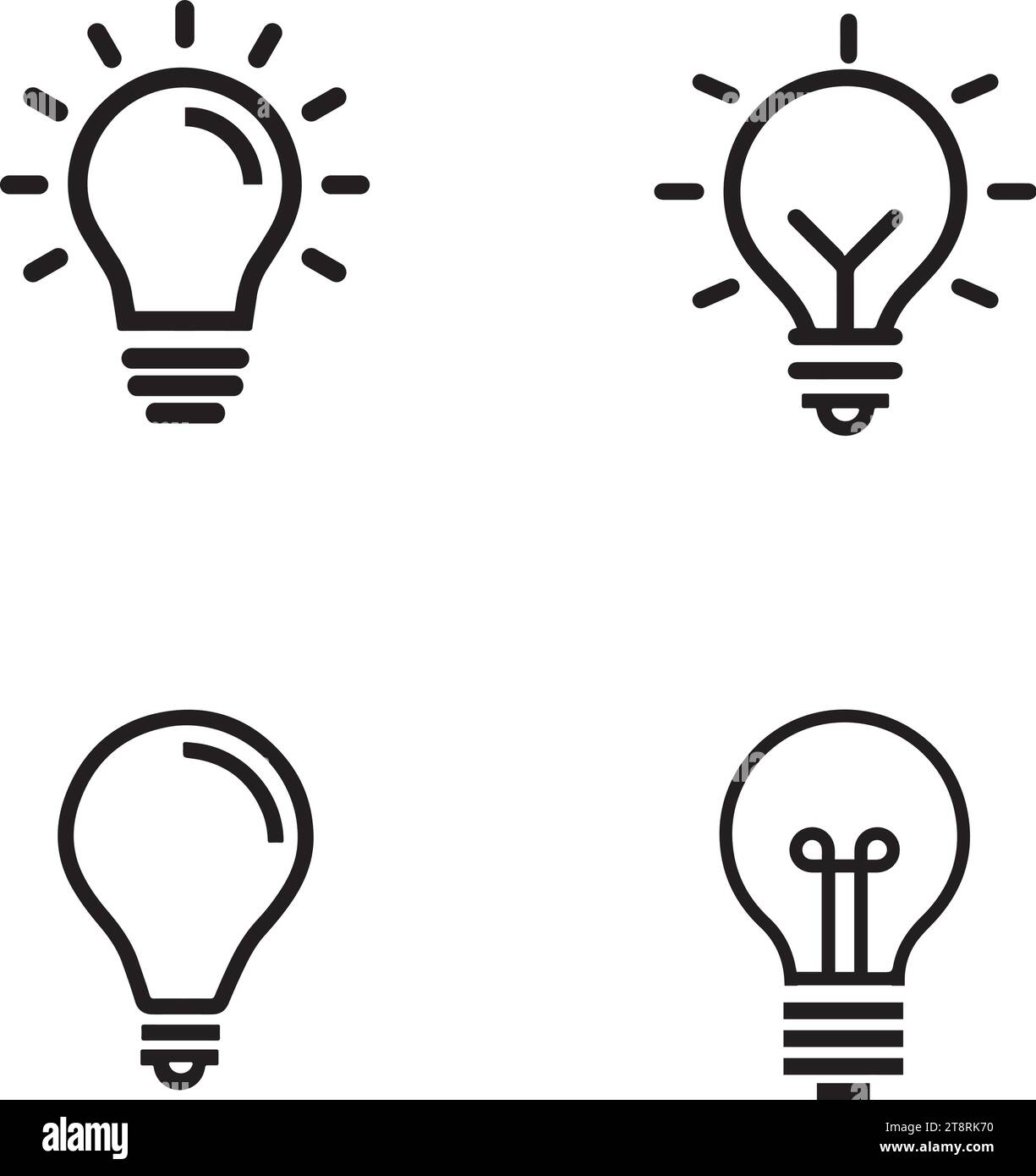 Light bulbs. Bulb icon set Stock Vector Image & Art Alamy