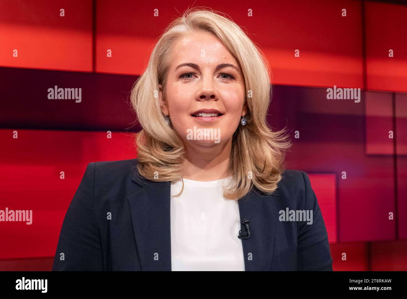 Linda Teuteberg FDP, Bundestagsabgeordnete, Mitglied im Bundesvorstand, in der Talkshow Hart aber Fair in Koeln, 20.11.2023, *** Linda Teuteberg FDP, Member of the Bundestag, Member of the Federal Executive Committee, on the talk show Hart aber Fair in Cologne, 20 11 2023, Credit: Imago/Alamy Live News Stock Photo