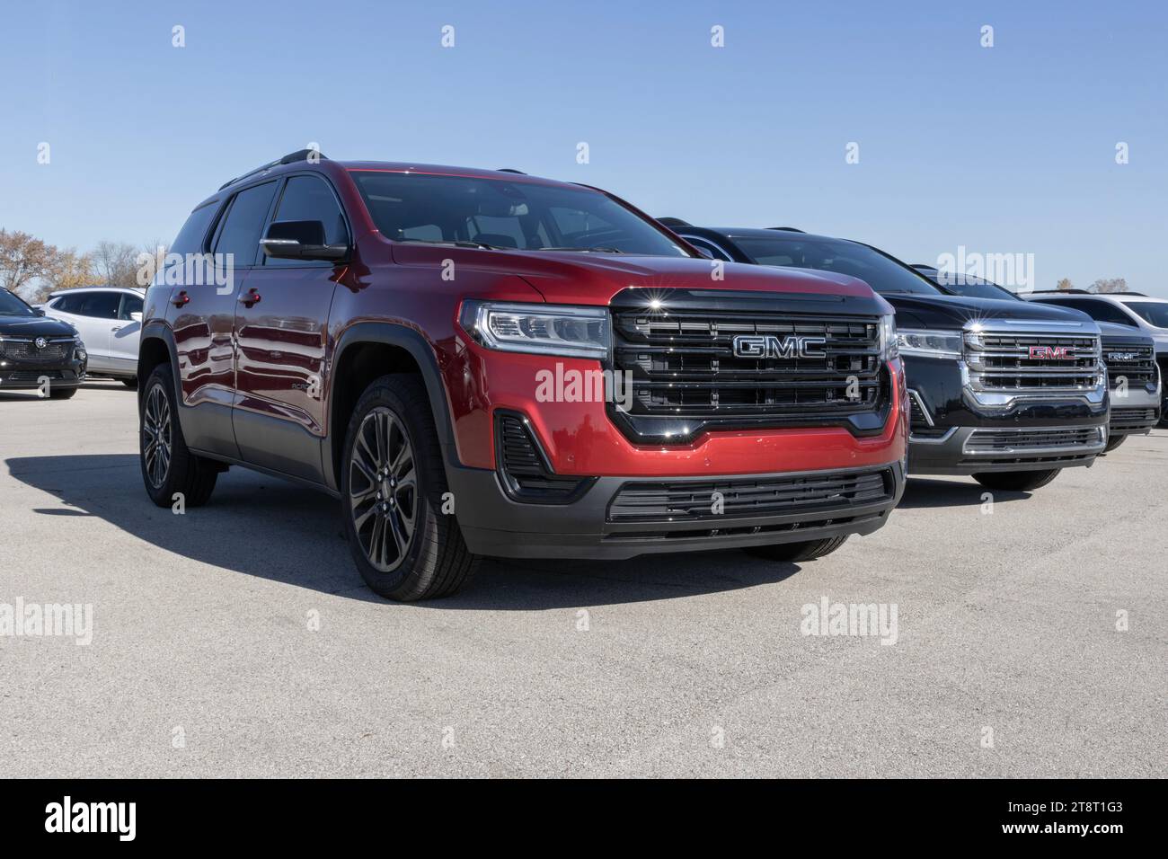 Indianapolis November 19, 2023 GMC Acadia SUV display at a