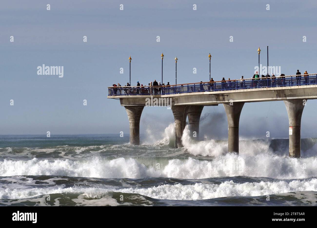 The Pier. New Brighton NZ, Pier facts Stock Photo Alamy