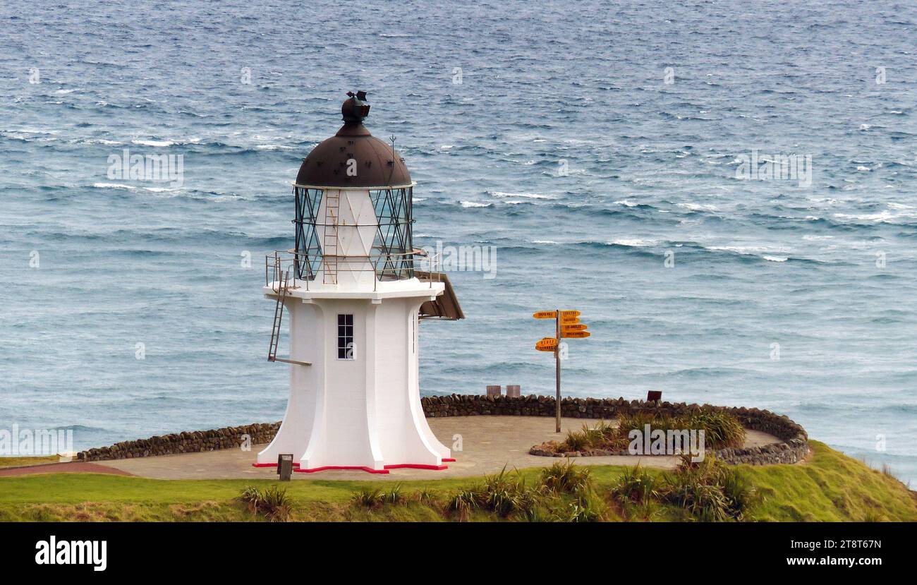 Lighthouse. Cape Reinga. NZ, The historical Cape Reingas lighthouse ...