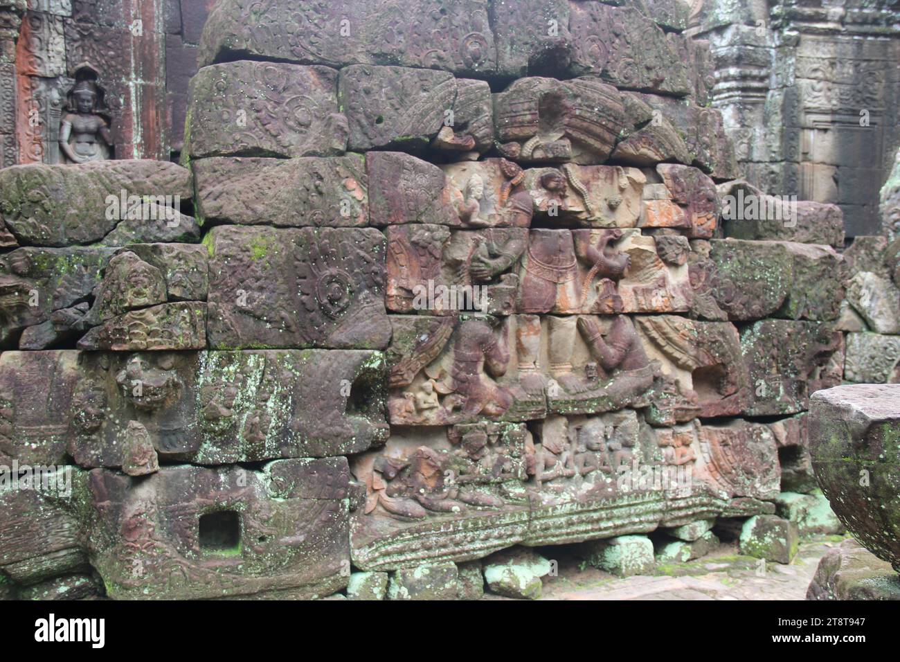 Ta Som, Khmer temple, ancient Angkor area, Cambodia. Reign of