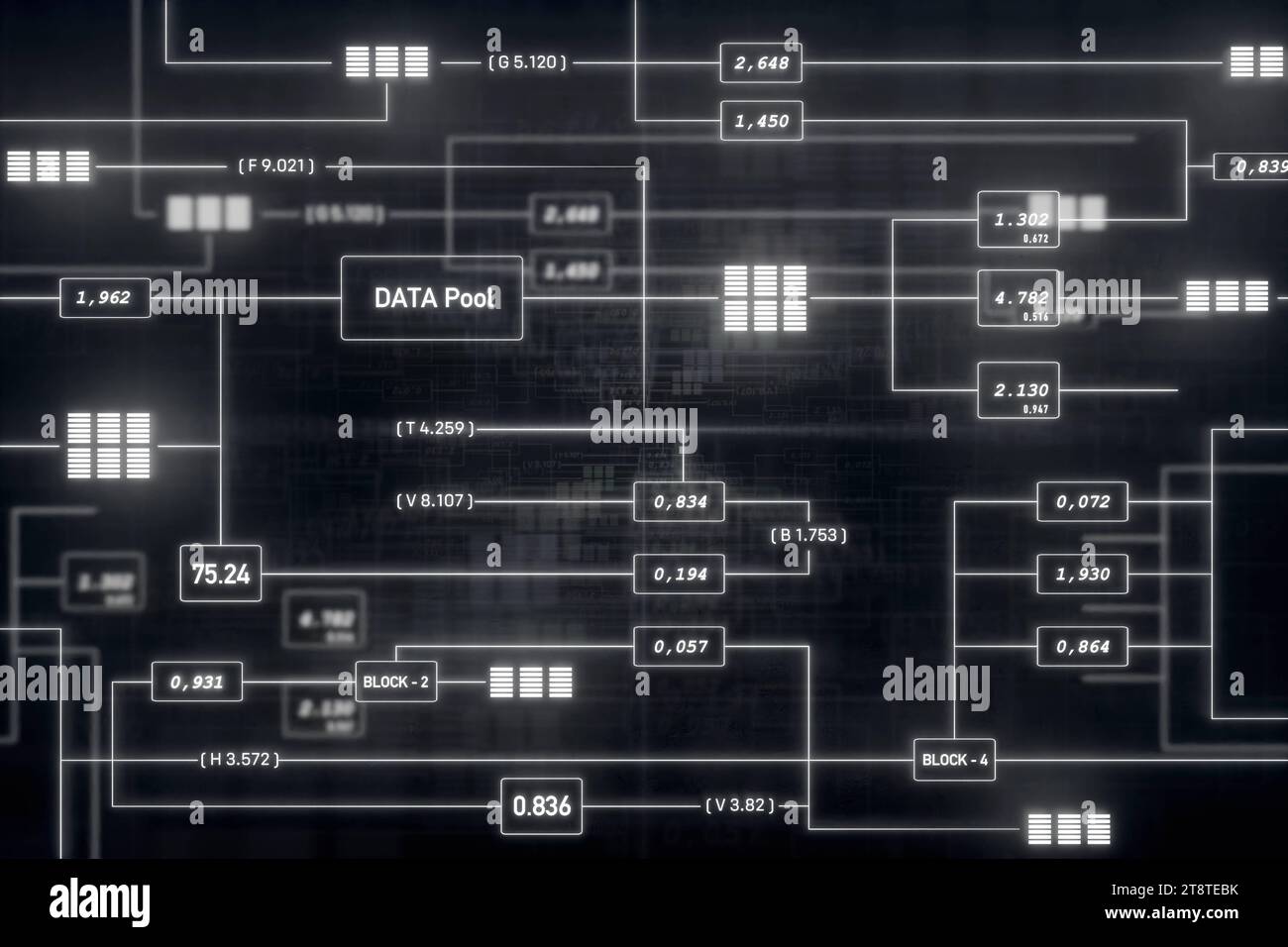 Node tree, switch board in the industry. Node tree. Industry switch ...
