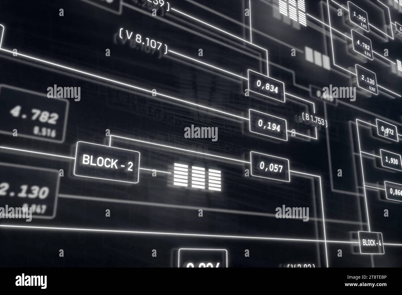 Node tree, switch board in the industry. Node tree. Industry switch ...