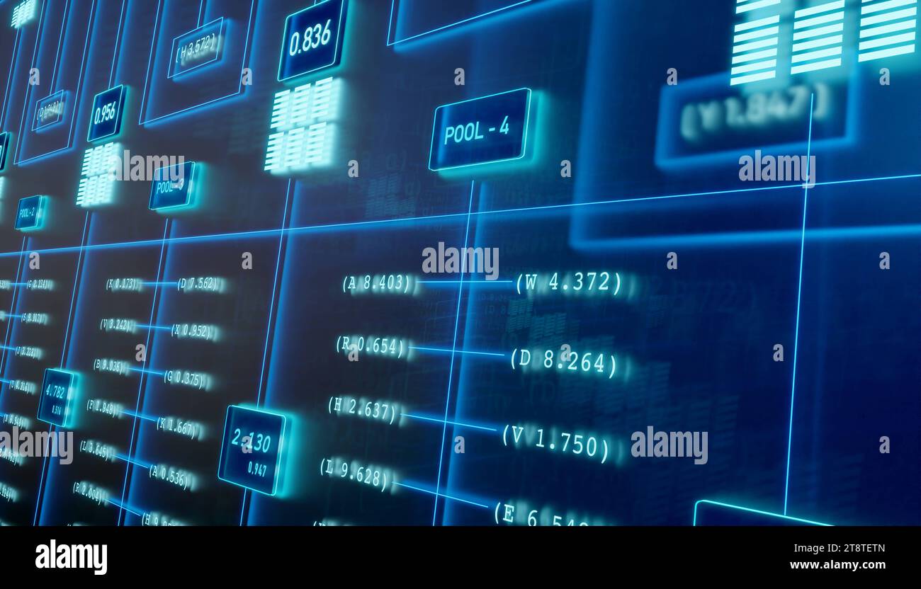Node tree, digital switch board in the industry. Node tree. Digital ...