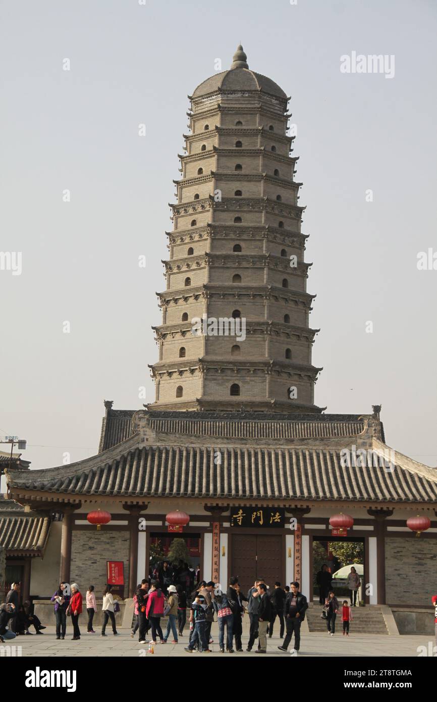 Famen Temple Pagoda, Near Baoji, Shaanxi Province, China Stock Photo