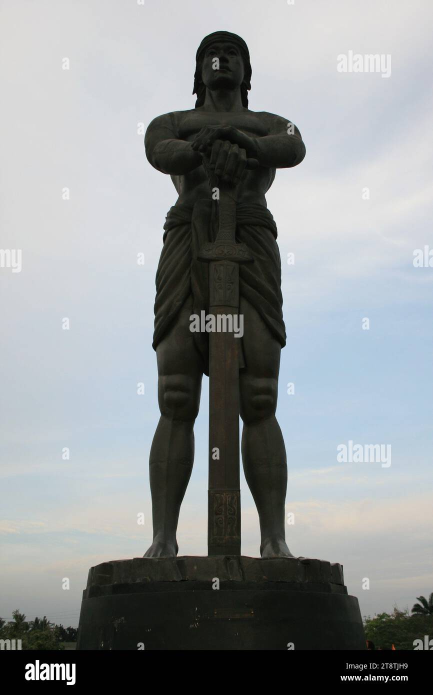 Lapu-Lapu Monument, Rizal Park, Manila, Luzon, Philippines Stock Photo