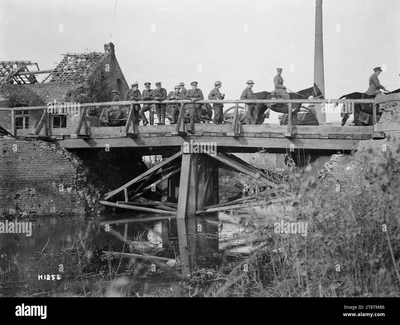 A bridge constructed by New Zealand Engineers during World War I