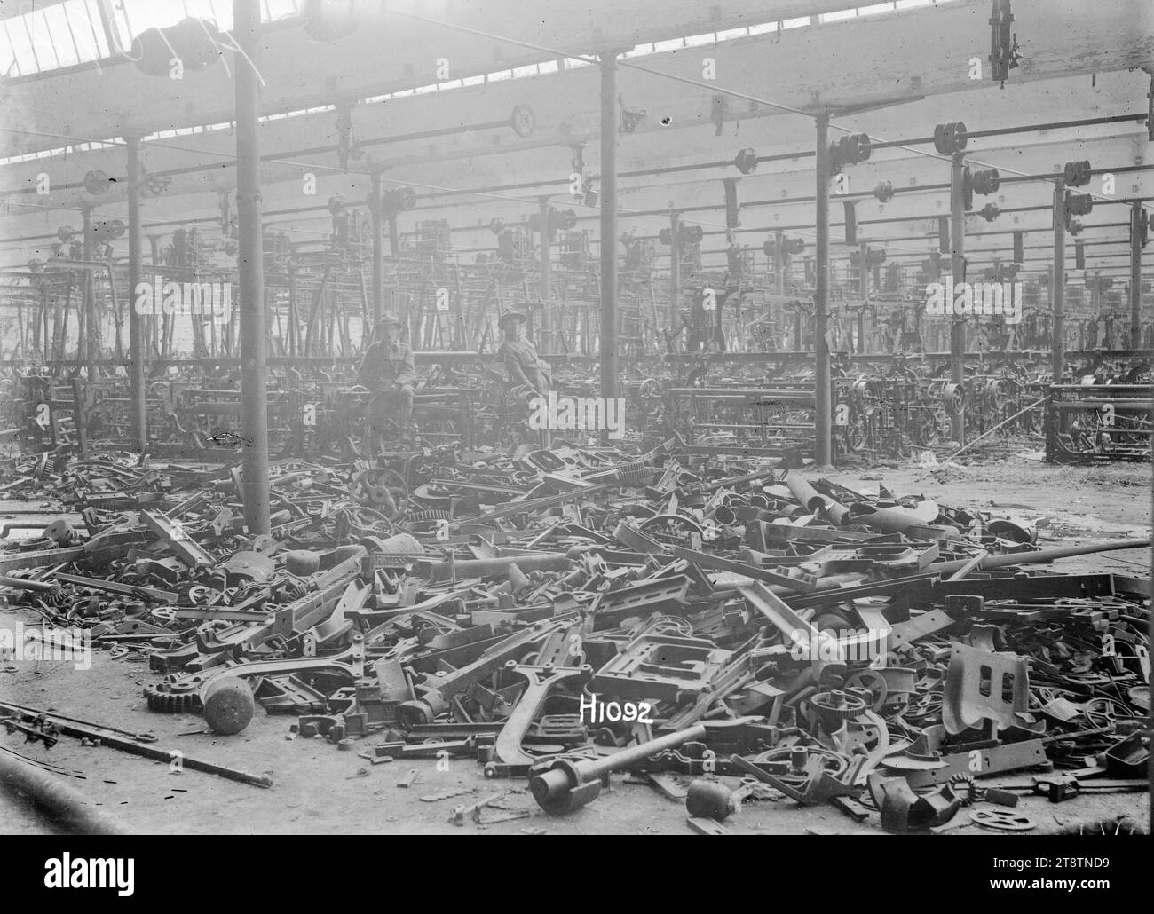 WW1 photo of destroyed French munitions factory WW1 photo of destroyed French munitions factory