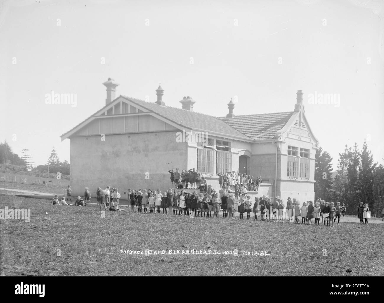 View of Northcote and Birkenhead School, Auckland, New Zealand, View of