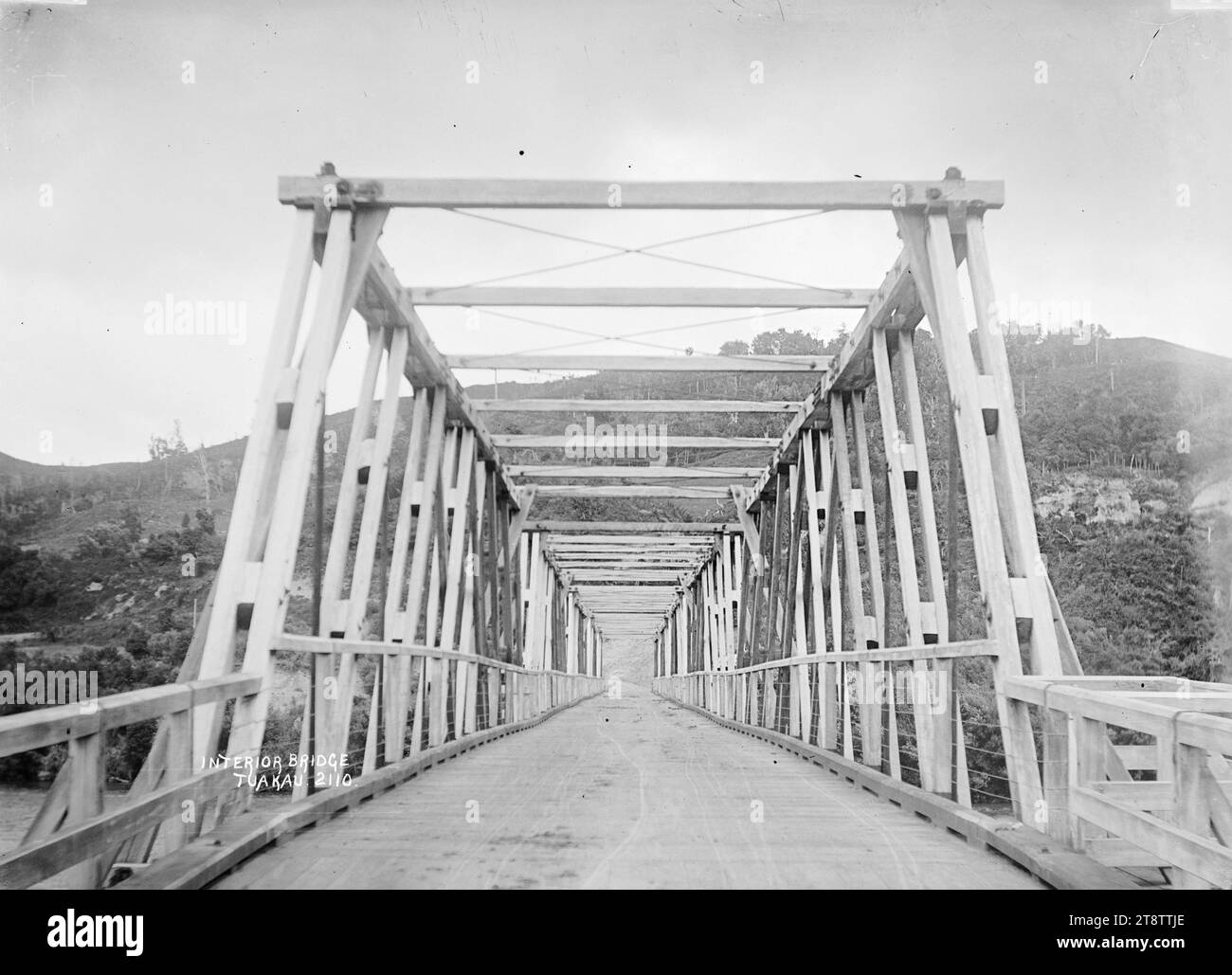 Bridge at Tuakau, Road bridge over the Waikato River near Tuakau. View