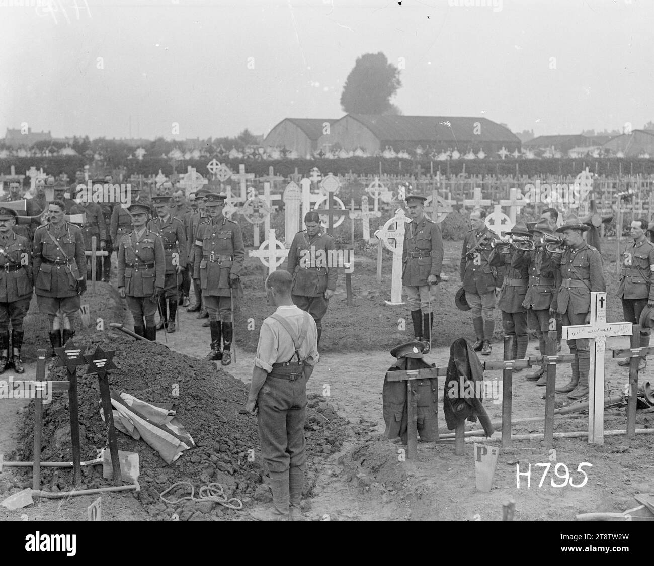 Last Post is played at the funeral of BrigadierGeneral F E Johnston