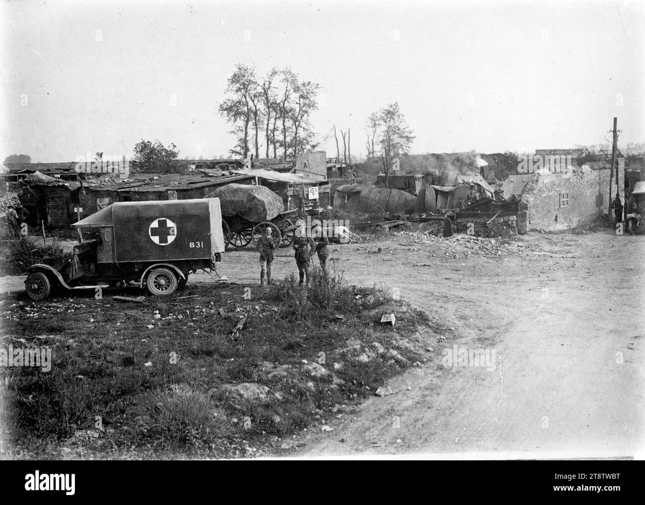 a-new-zealand-field-ambulance-in-france-world-war-i-a-general-view-of