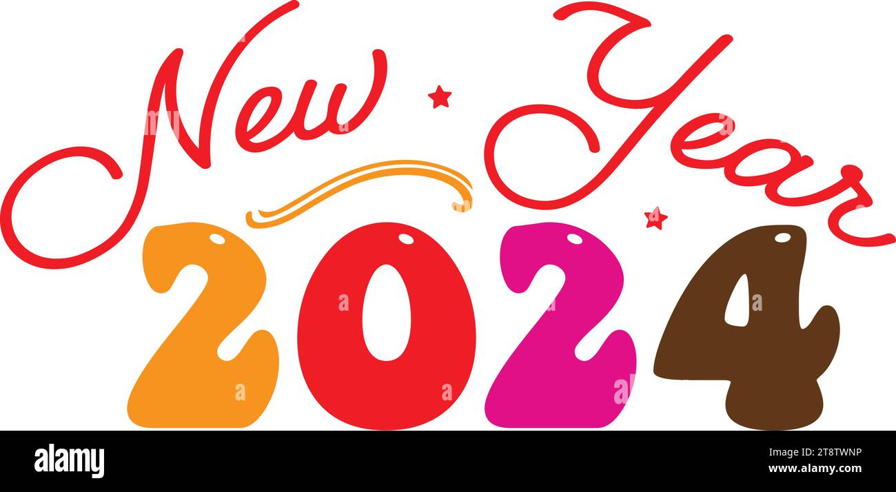 New year 2024 Stock Vector Images Alamy