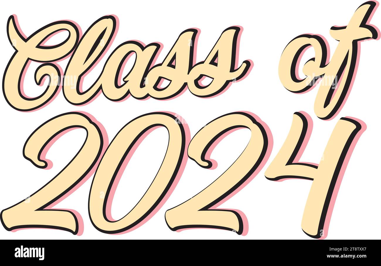 Blue Class of 2024 Graduation Cap Stock Vector Image & Art - Alamy