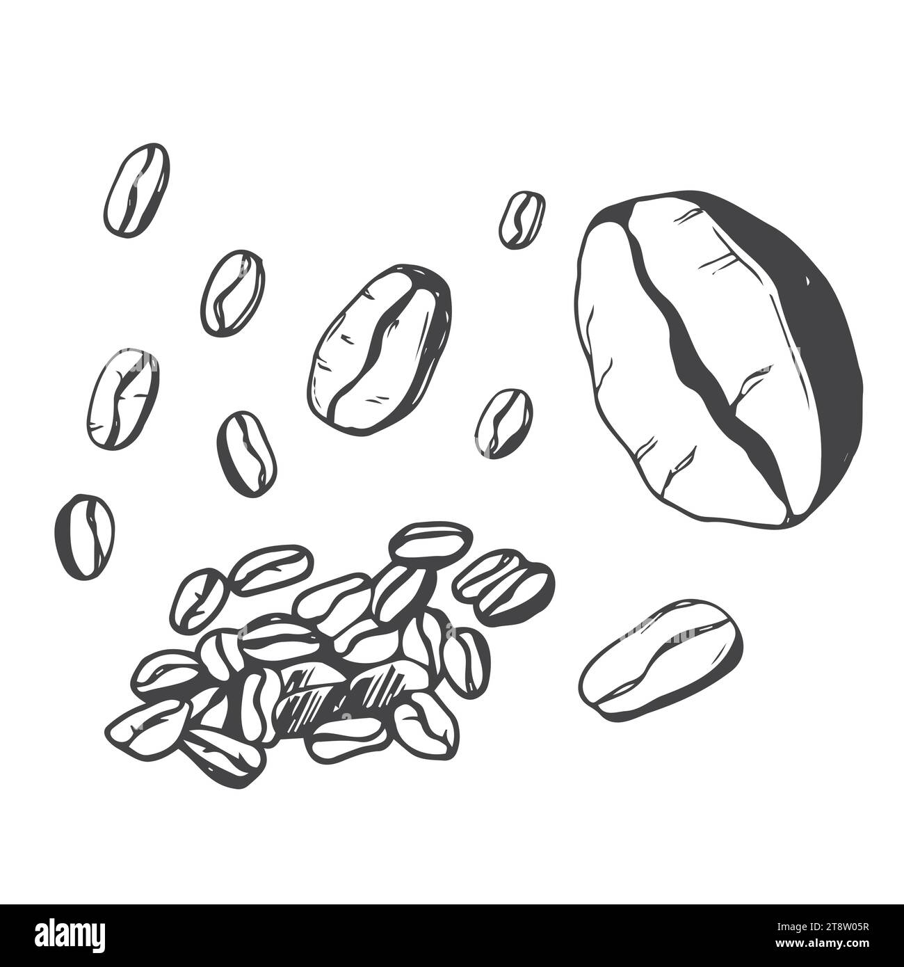 Coffee beans icon. Vector illustration Stock Vector