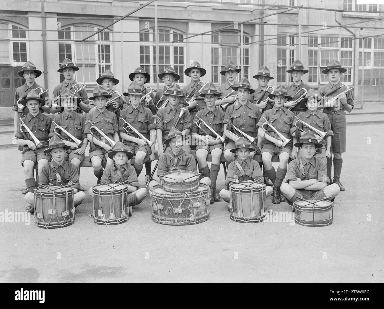 Christchurch, New Zealand West High School Drum & Bugle Corps, ca 1915