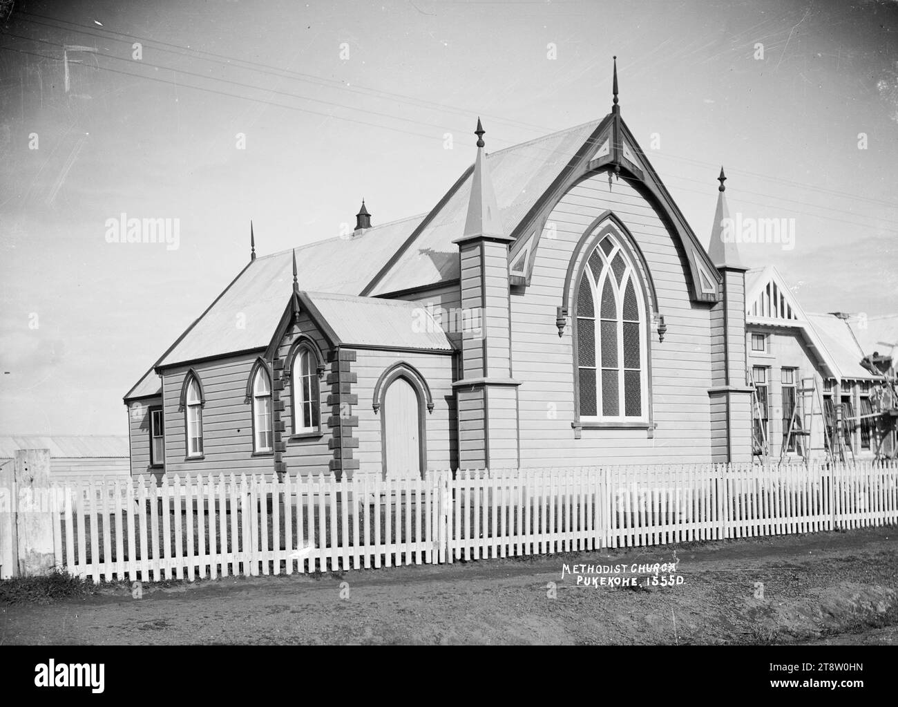 Wesley Methodist Church, Pukekohe, between 1918 and 1930 Stock Photo