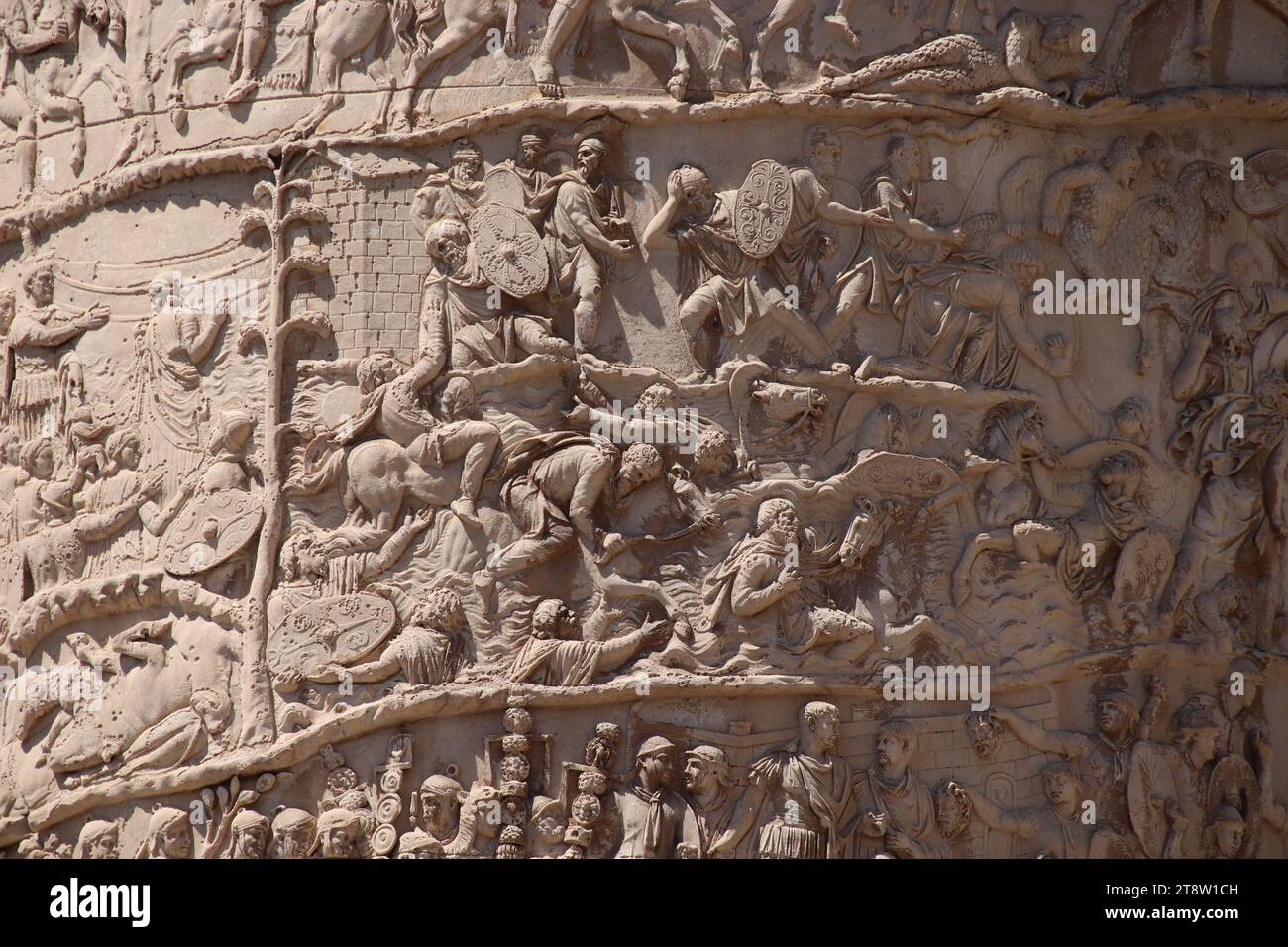 Trajan's Column, Ancient Rome Historic Center, Rome, Italy Stock Photo ...