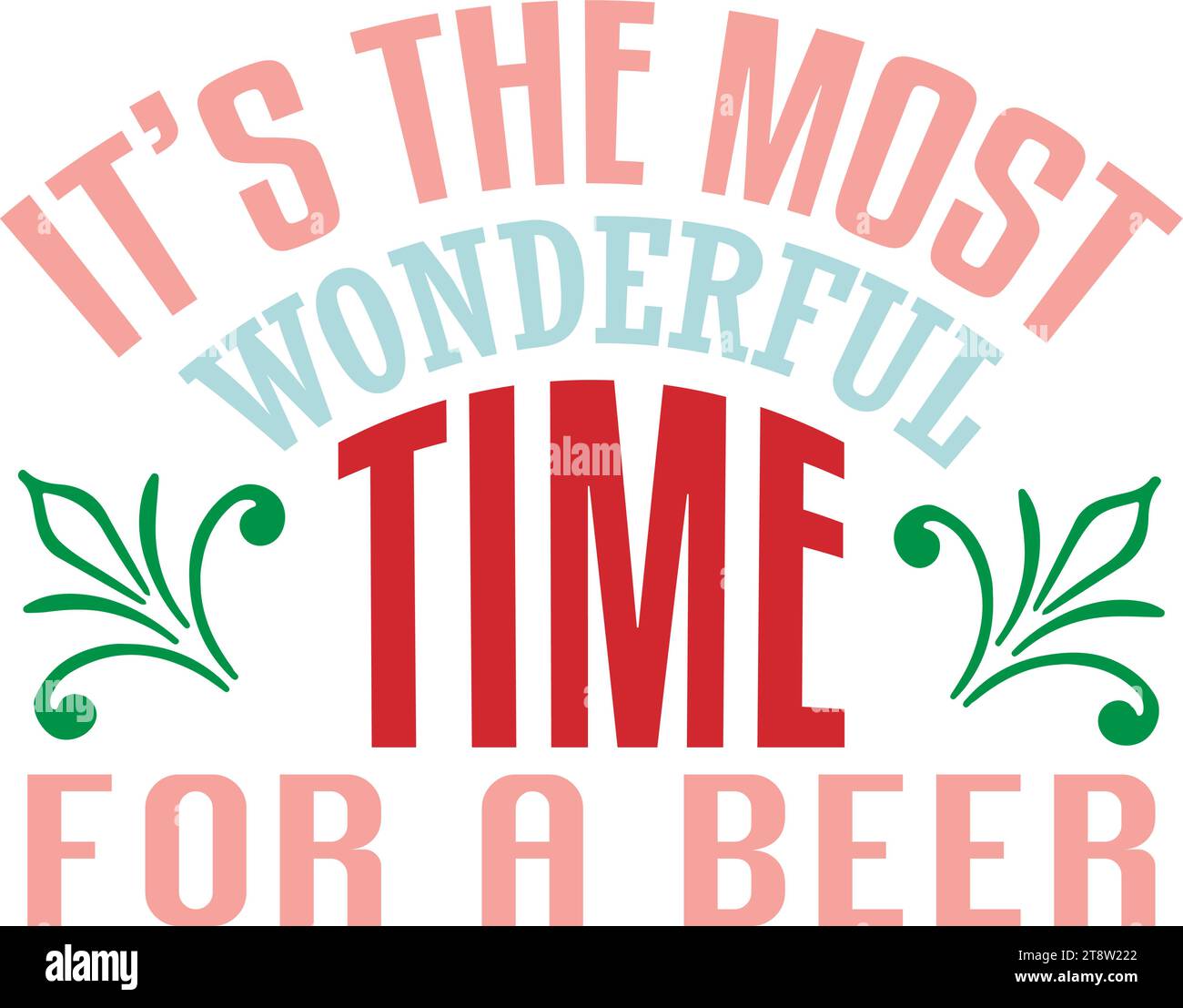 It’s the most wonderful time for a beer Stock Vector