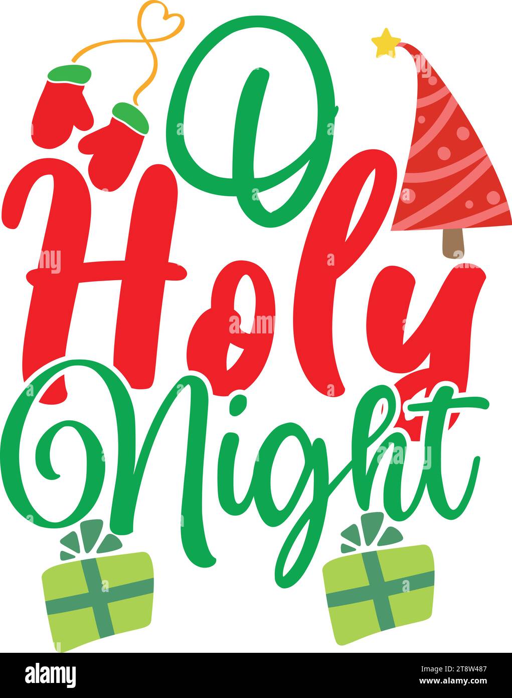 o-holy-night-stock-vector-image-art-alamy