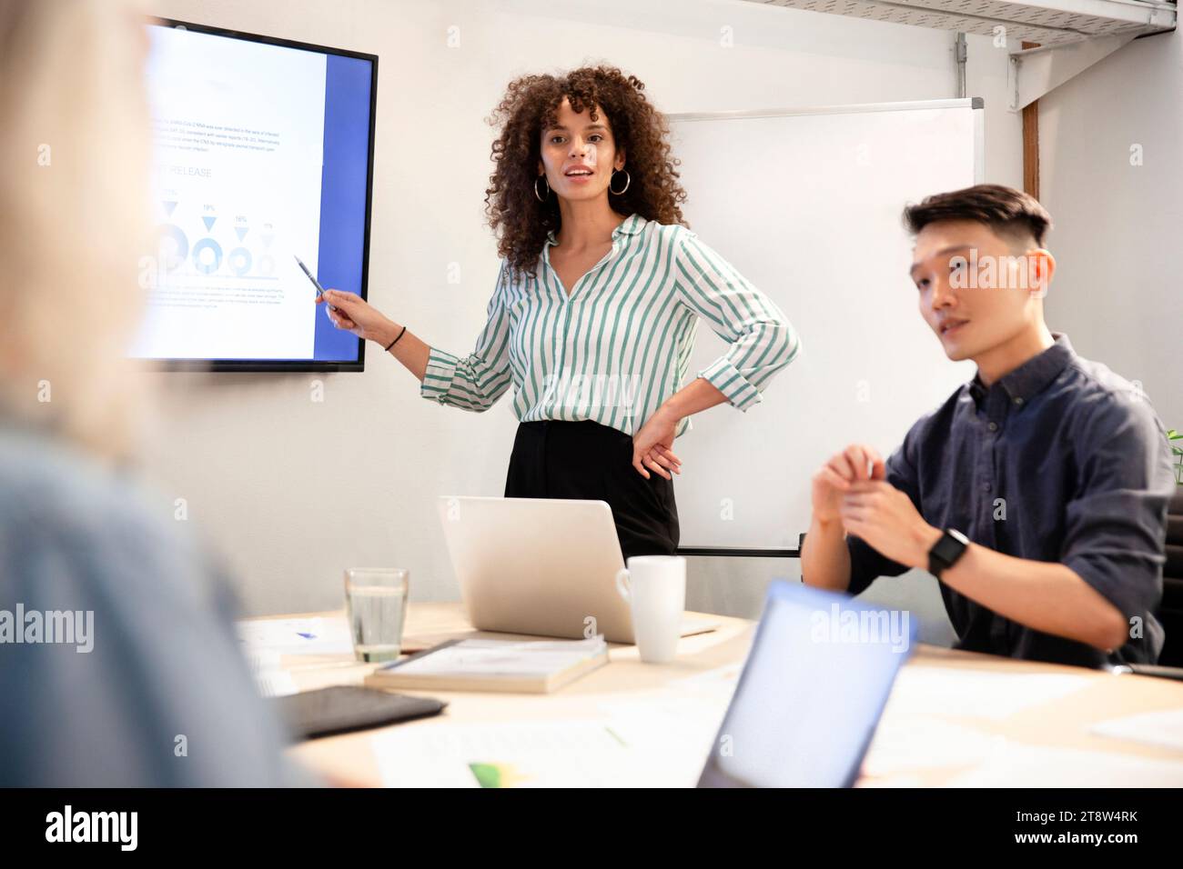 Presenting Presenting to a group hi-res stock photography and images - Alamy