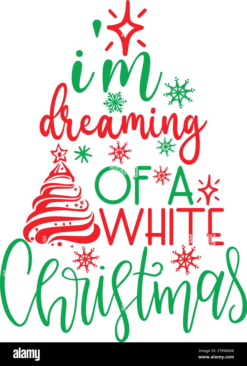 Dreaming of a white christmas Stock Vector Images Alamy