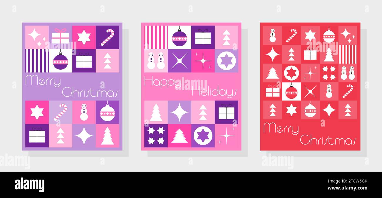 Modern christmas card design inspiration