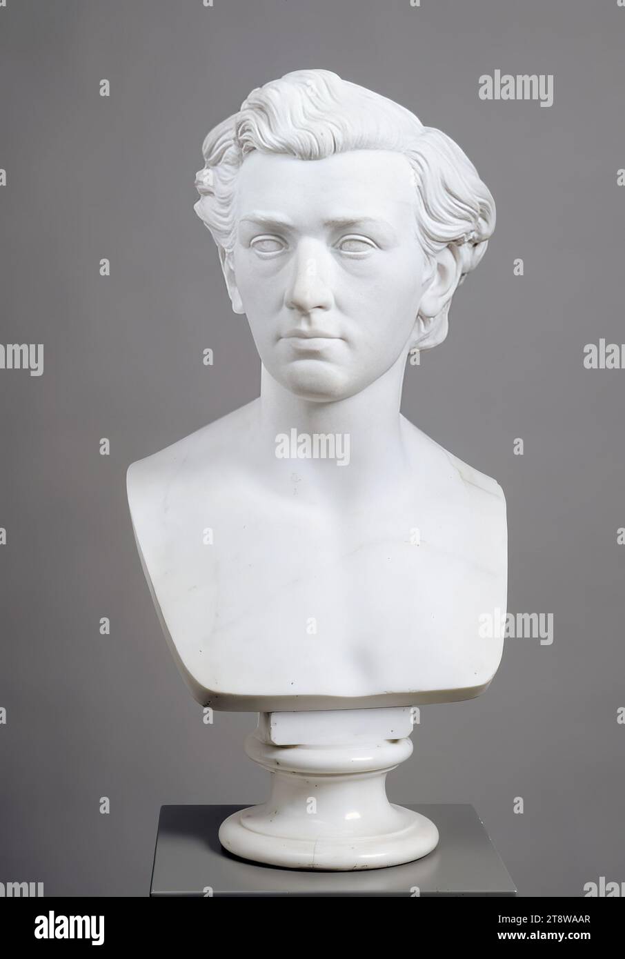Walter Runeberg, 29.12.1838, Porvoo, 23.12.1920, Helsinki, Bust of The Painter Werner Holmberg, 1862, 67 cm, stone, marble Stock Photo