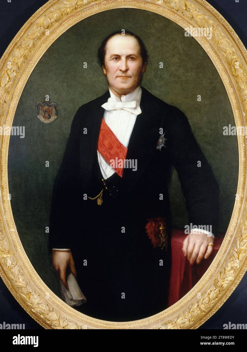 Portrait of Baron Haussmann (1809-1891), Prefect of the Seine (1853-1870), Lehmann, Henri, Painter, Array, Painting, Height: 132 cm, Width: 100 cm Stock Photo