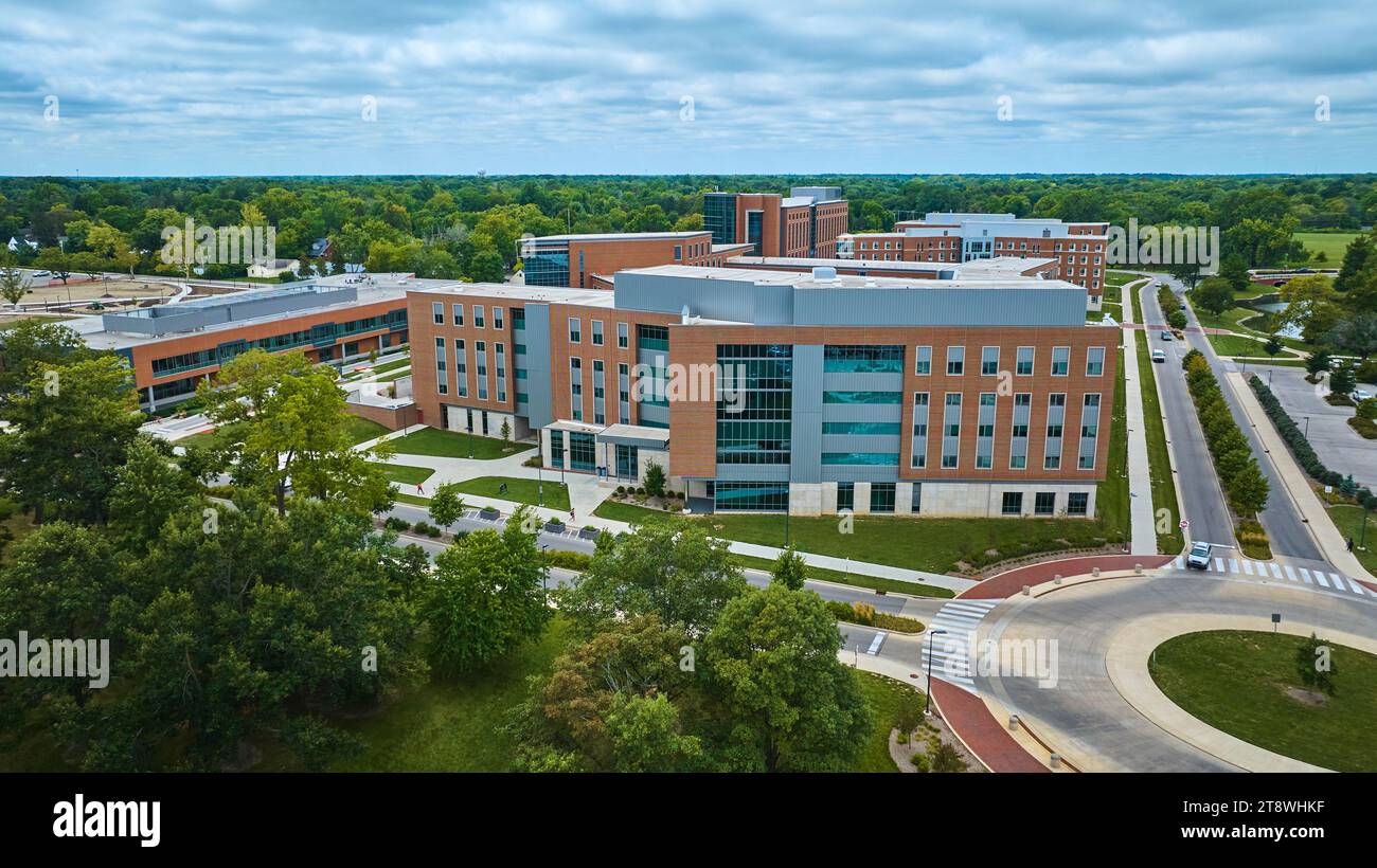 Ball state campus aerial hi-res stock photography and images - Alamy
