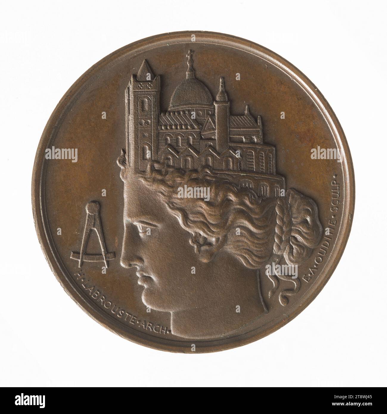 Médaille Société Centrale des Architectes Fondée le 27 Mai 1843 En
