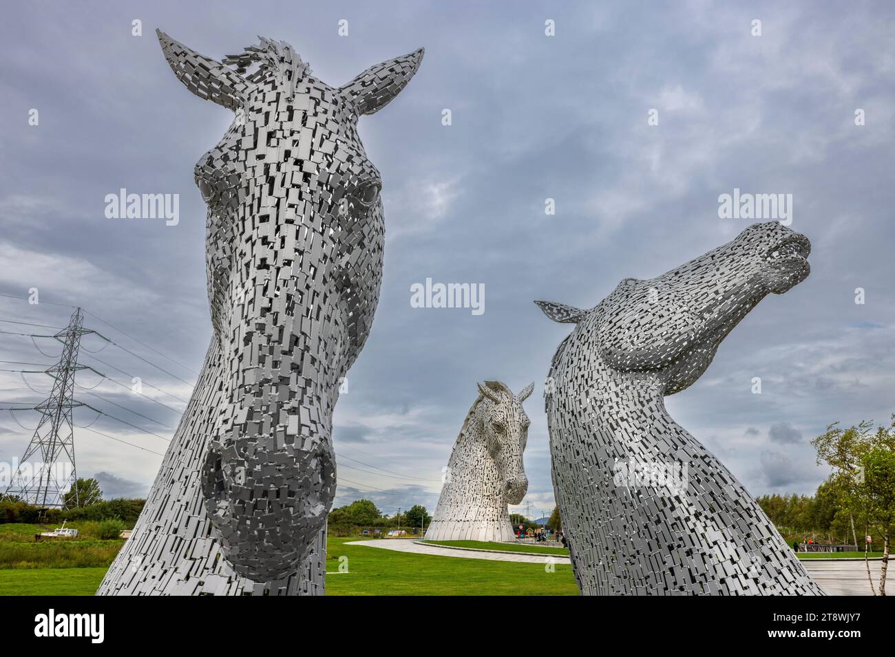 The Kelpies sculptures, Falkirk, Stirling, Scotland Stock Photo