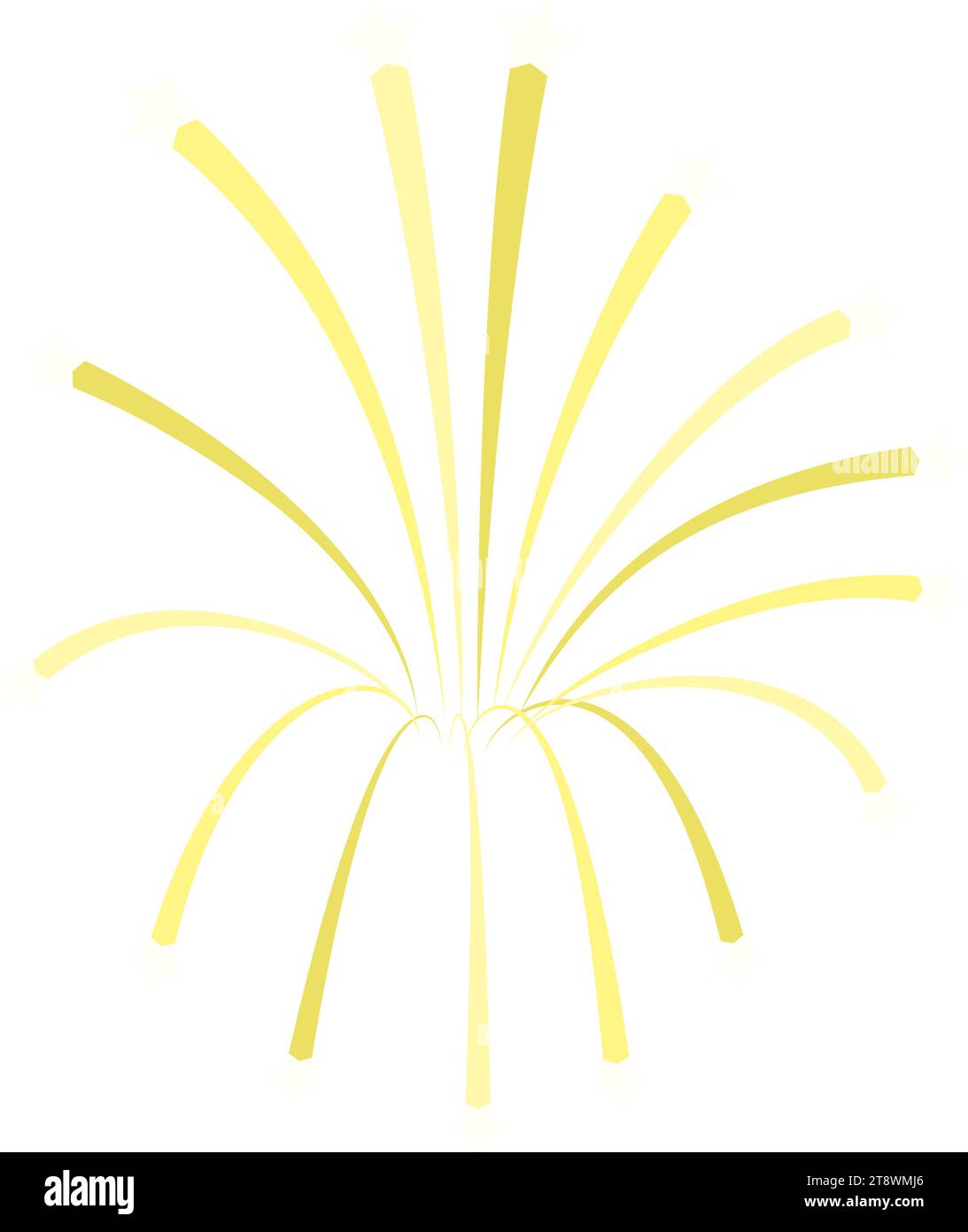 Fireworks simple element. Vector Illustration. Stock Vector