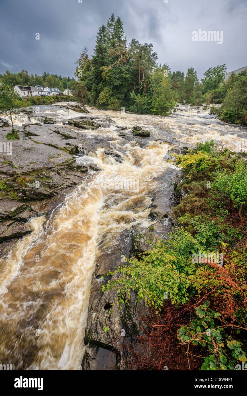 The Falls of Dochart at Killin, Stirling, Scotland Stock Photo